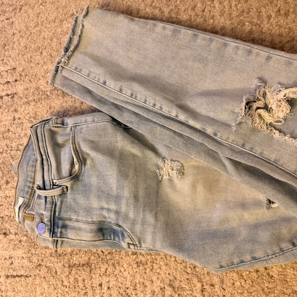 PacSun Light Blue Distressed Skinny Jeans - Picture 2 of 4